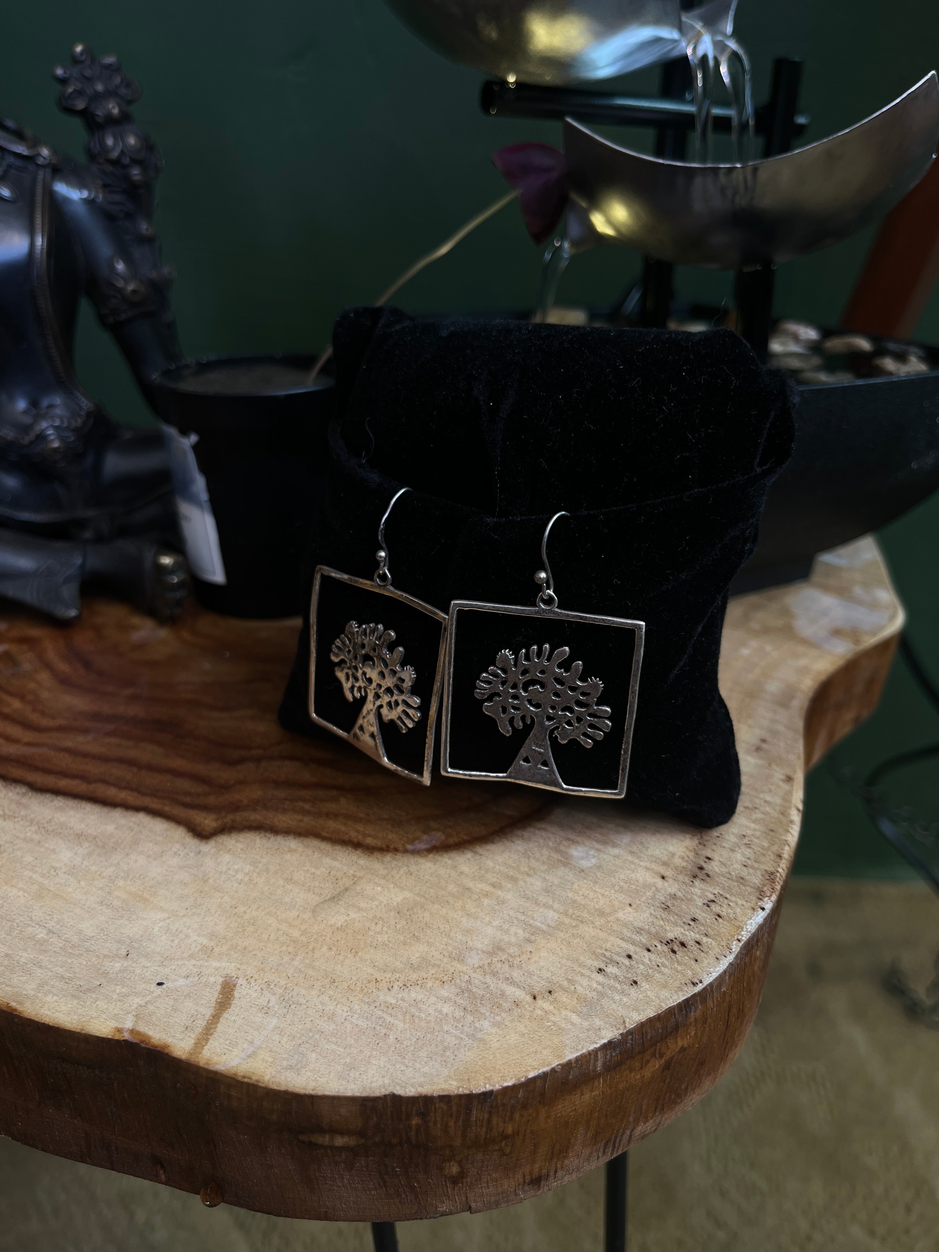 🌳 “Sacred Roots: Sterling Silver Tree of Life Earrings” 🌳