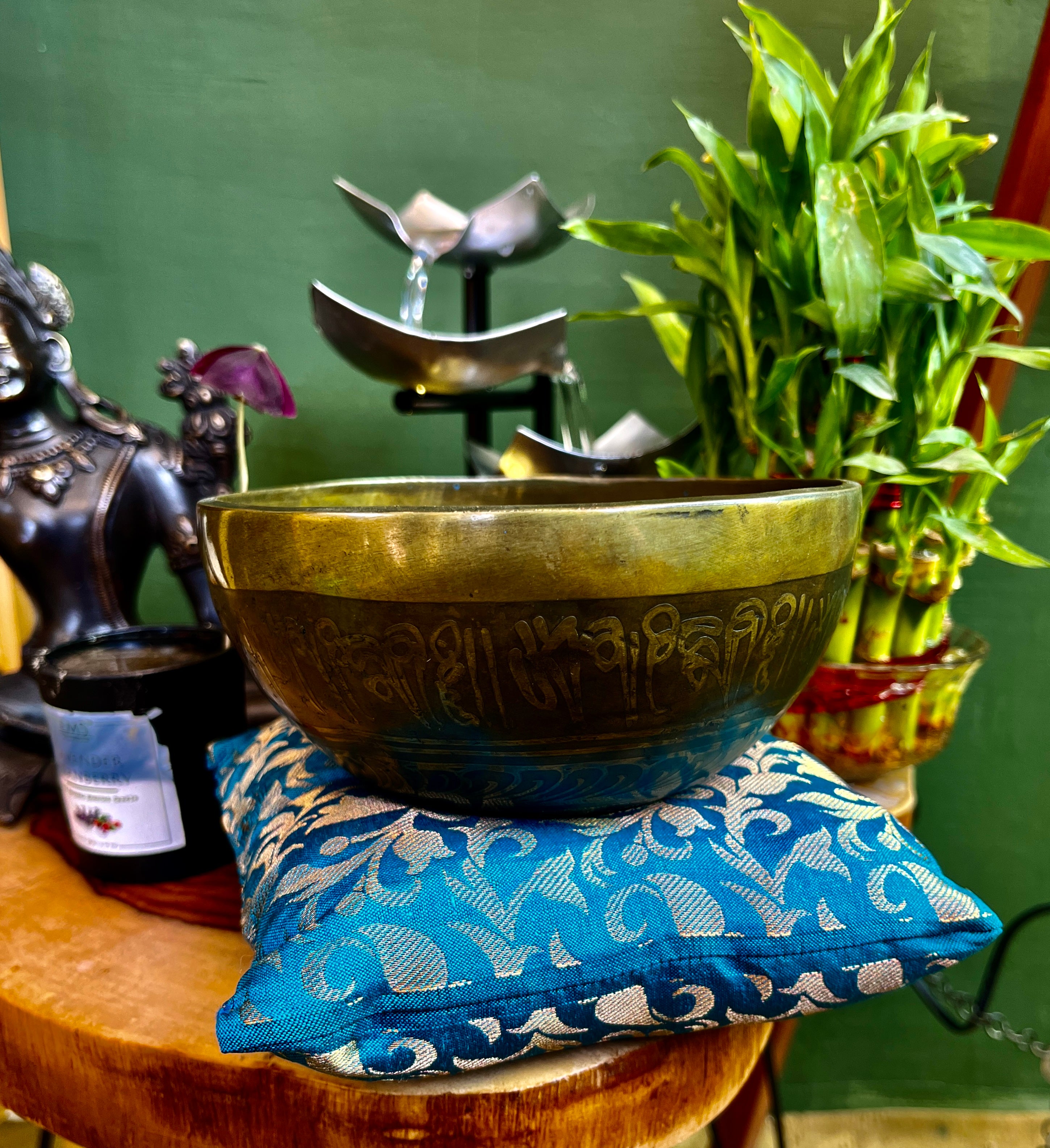 hand made seven metal Tibetan singing bowls