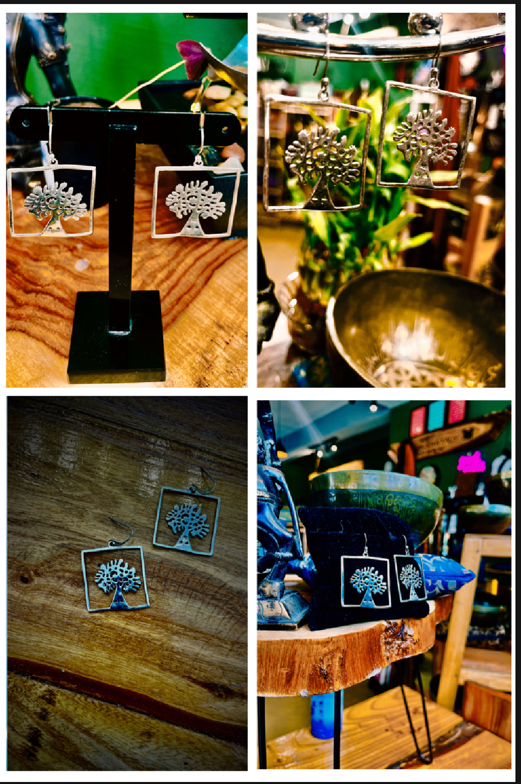 🌳 “Sacred Roots: Sterling Silver Tree of Life Earrings” 🌳