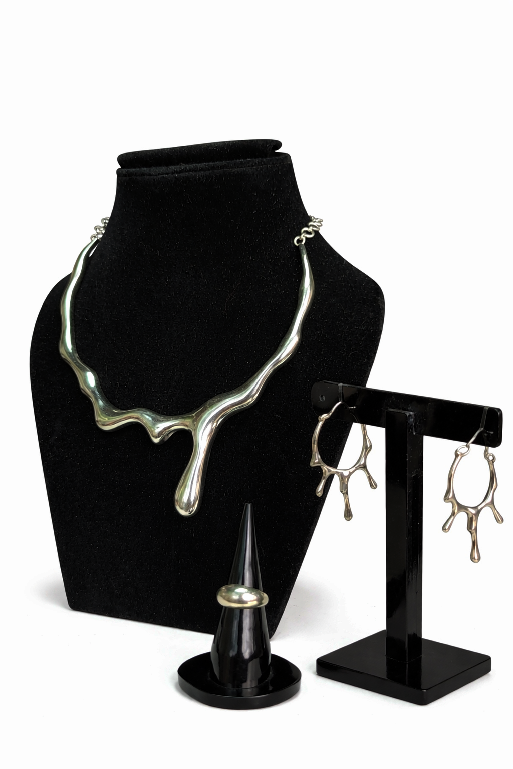 âš âDripping Silver Tear Drop Emotion Jewelry Setâ âš