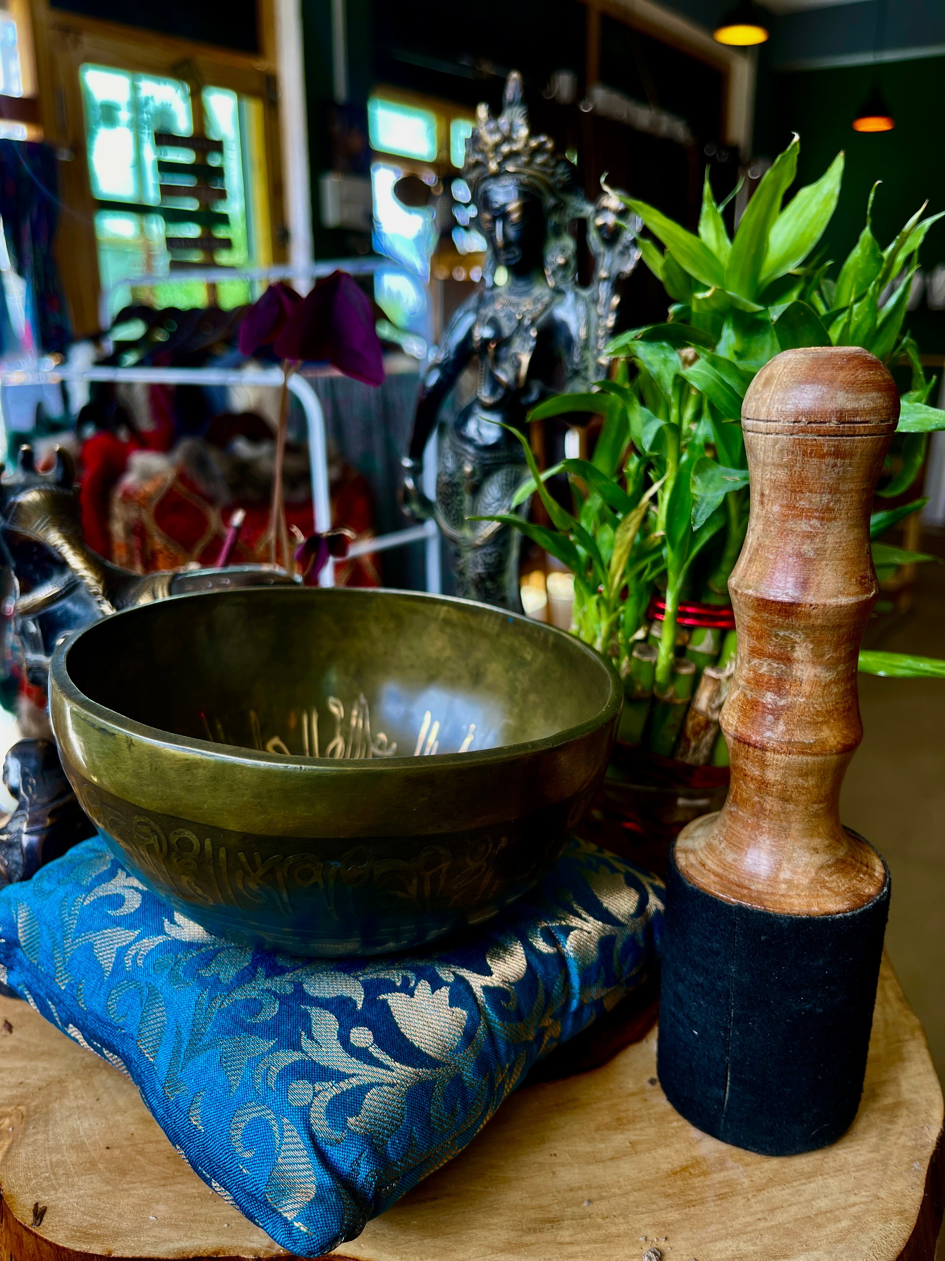 hand made seven metal Tibetan singing  bowls