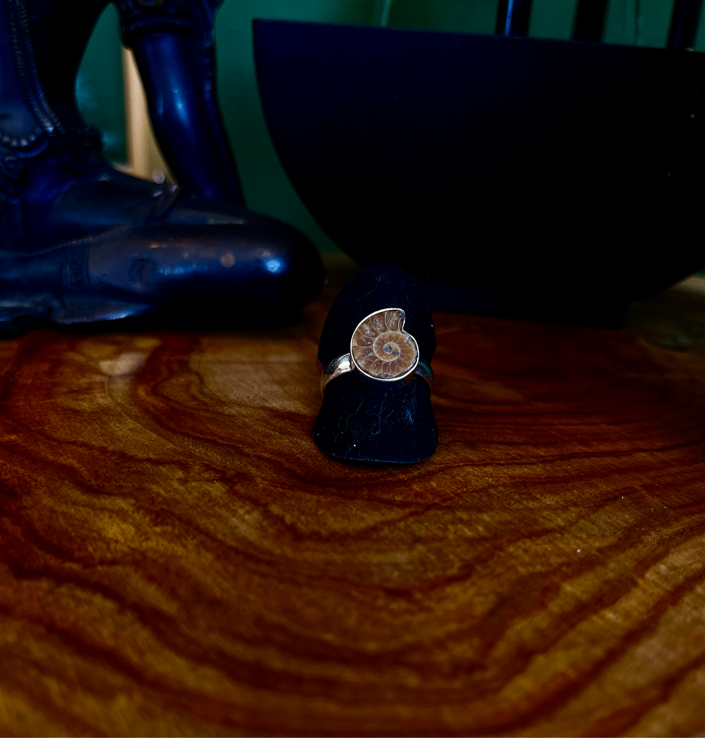 😊“Timeless Elegance: Discover Our 925 Sterling Silver Fossil Ring”😊