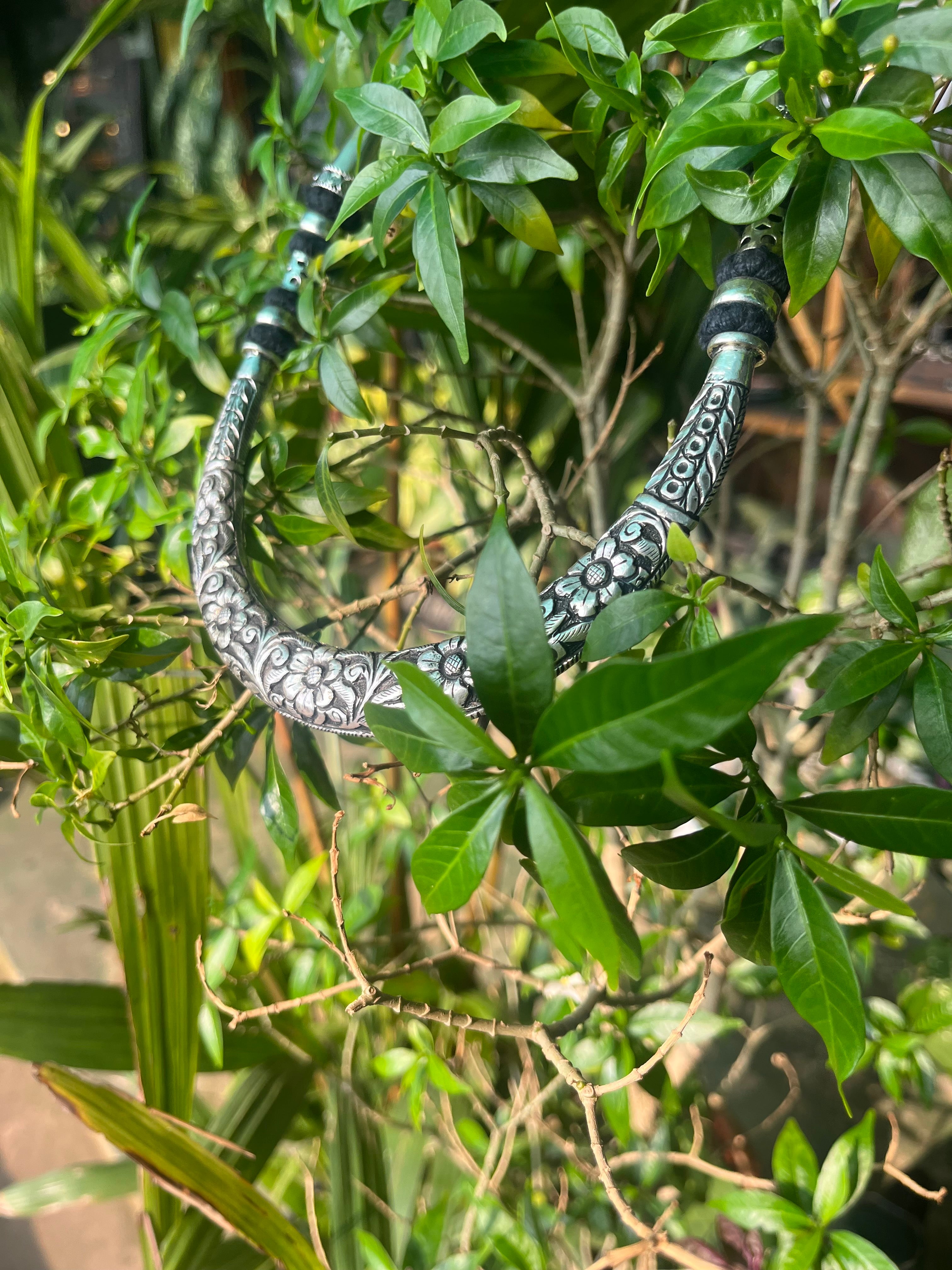 Antique Silver Filigree Work Necklace