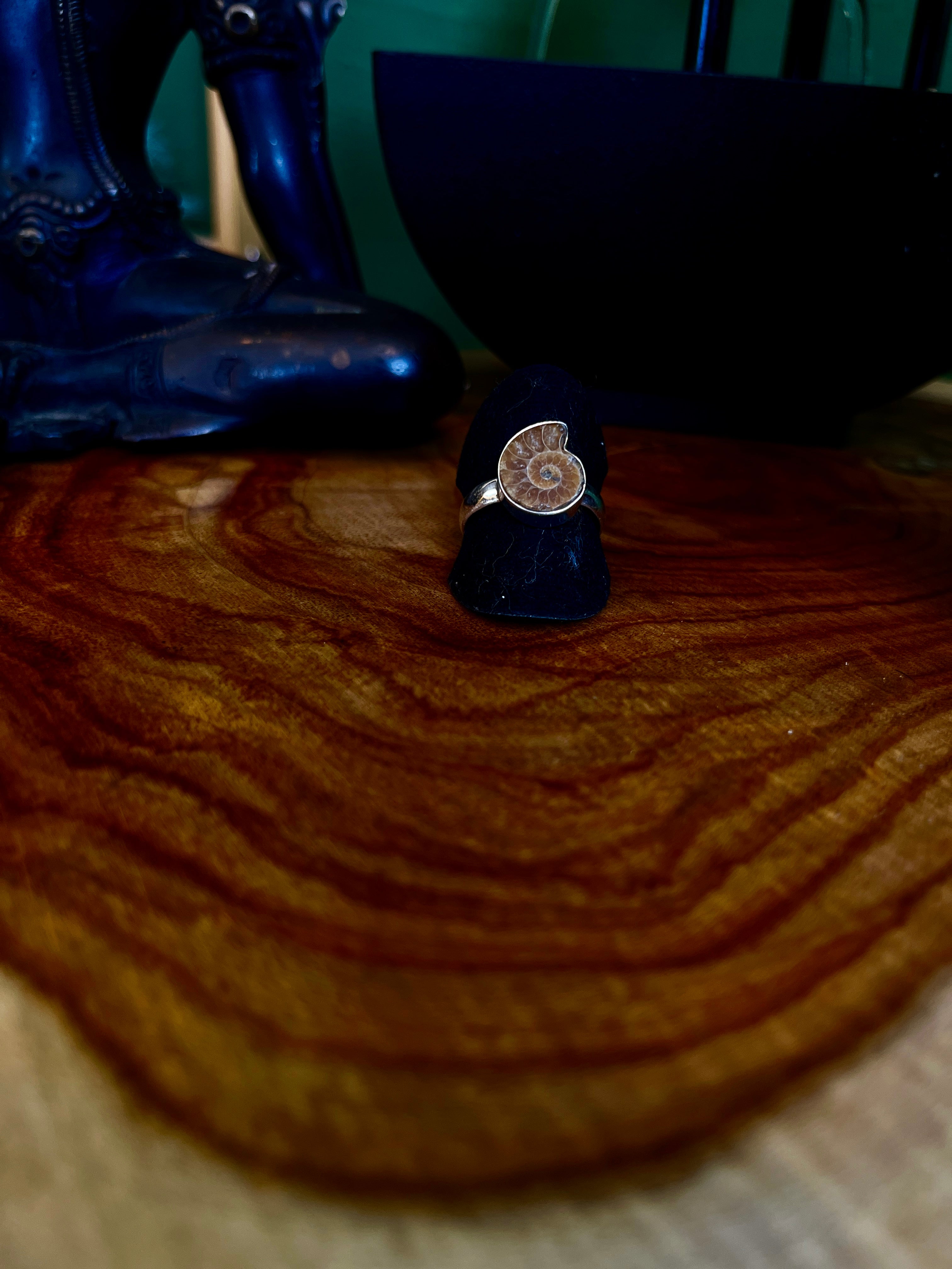 😊“Timeless Elegance: Discover Our 925 Sterling Silver Fossil Ring”😊