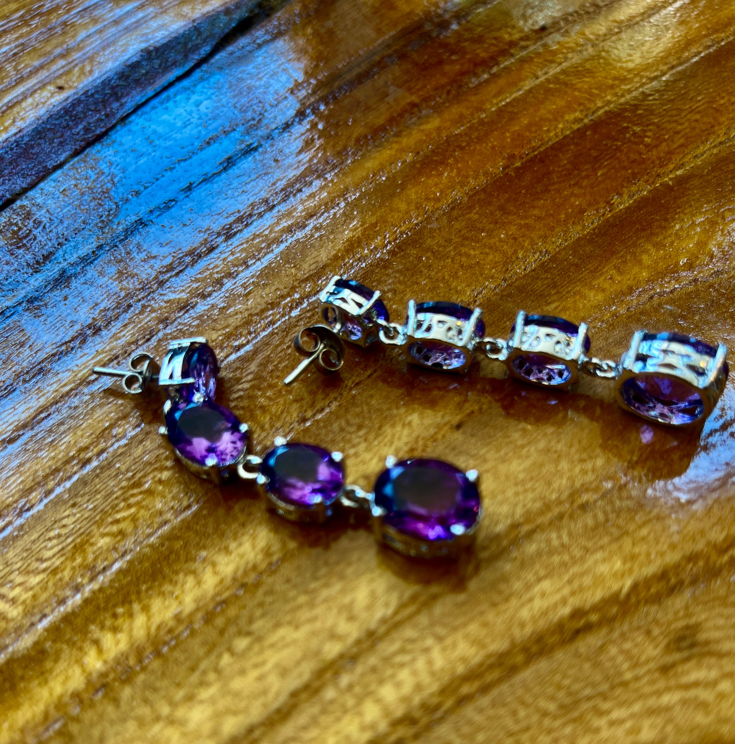 AMETHYST SILVER 92.5 EARINGS AT MINDBENDING PRICE TAG