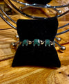 “Good Luck Emerald Bracelet with Black Rhodium and Elephant Charm by Zaid QZ”